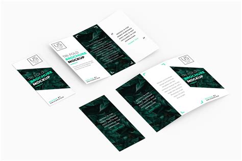 Tri Fold Brochure Mockup – MasterBundles