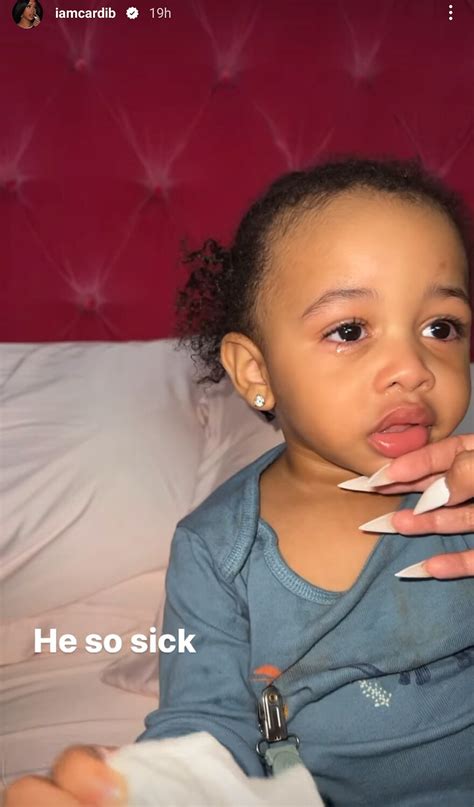 Cardi B Reveals Both Her Kids Are Sick at Home, Says She 'Might Go Down ...