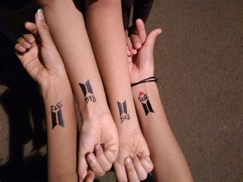 4 ideas en tatuajes de bts para army pequeños en brazo