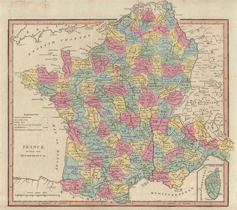 France divided into Departments. First French Empire/Republic. COOKE ...