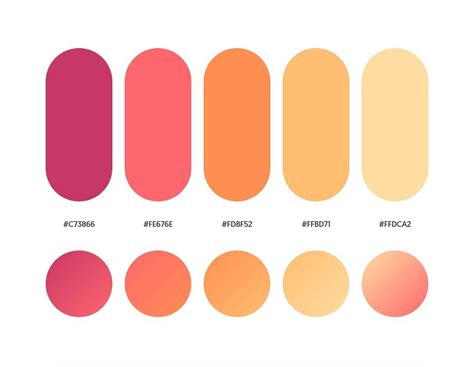 Color Palette Yellow, Pink Color Schemes, Colour Pallette, Orange Color ...