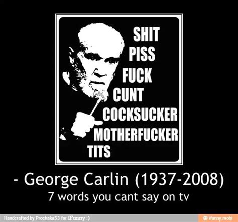 7 words you can't say | George carlin, George, Carlin