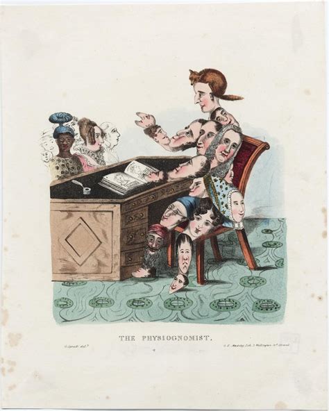 The physiognomist | Lithograph, Sitting at a table, Wellcome collection