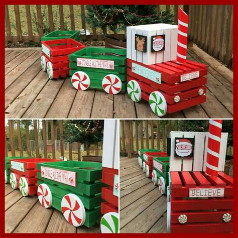 DIY And Household Tips: Make A Cute Christmas Train Out Of Wooden Crates