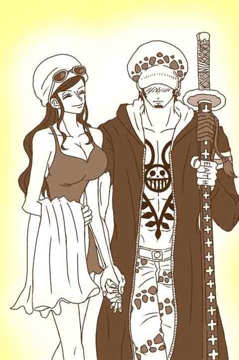 Lawbin | One piece comic, Law x robin, Robin x law