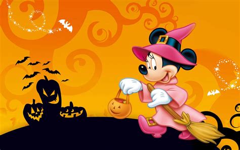 Mickey Mouse Halloween Pumpkin Lantern Celebration Hd Wallpapers ...