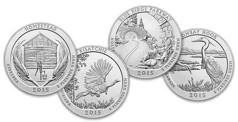 America The Beautiful 5 oz. Silver Coin Mintages (2010-2015) | Buy Gold ...