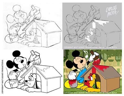 Mickey and Pluto by CarlosMota on DeviantArt