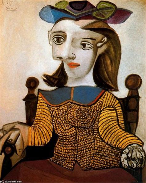 黄色のジャージー（ドーラマール） バイ Pablo Picasso (1881-1973, France) | Picasso ...