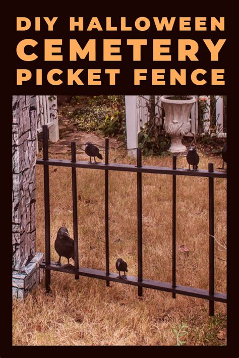 How to Make a DIY Halloween Cemetery Picket Fence - Entertaining Diva