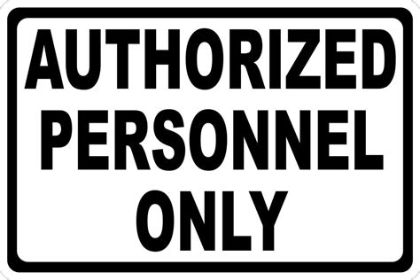 Authorized Personnel Only Decal Multi-Pack – Signs by SalaGraphics