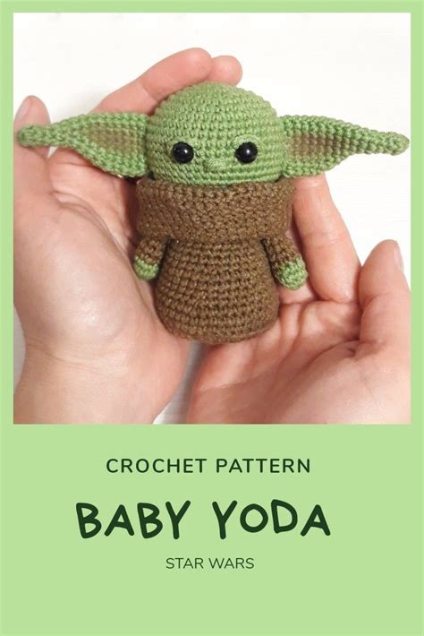 Grogu Baby Yoda Crochet Pattern Sewing & Fiber Craft Supplies & Tools ...