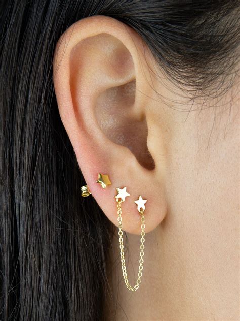 Triple Ear Piercing, Second Ear Piercing, Unique Ear Piercings, Types ...