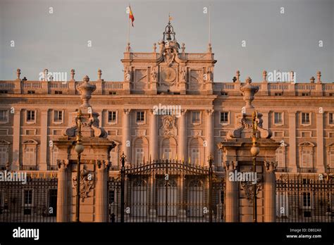 Palacio Real, the kings palace in the spanish capital Madrid, Spain ...