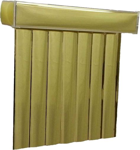 Gold Mirror Vinyl Vertical Blinds with 3-1/2" Reflective Vanes, 72 ...