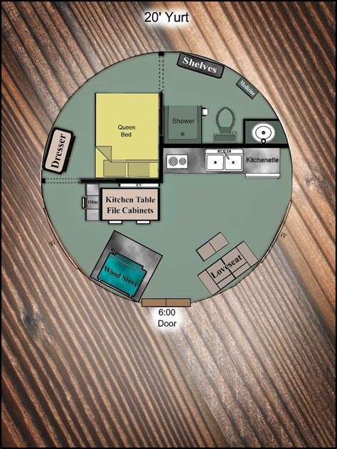 Pacific Yurt Floor Plans - The Floors