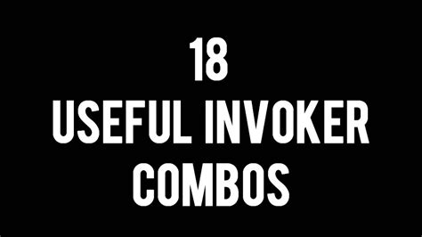 DOTA 2: 18 INVOKER COMBOS - YouTube