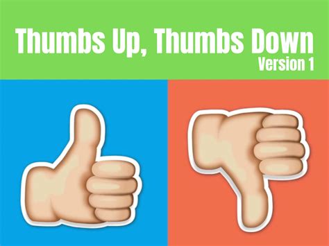 Thumbs Up, Thumbs Down Version 1 Video-Led Game – Deeper KidMin