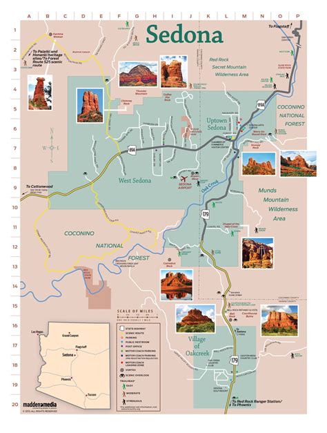 Sedona AZ - Click here to download this map in a PDF format. | Visit ...