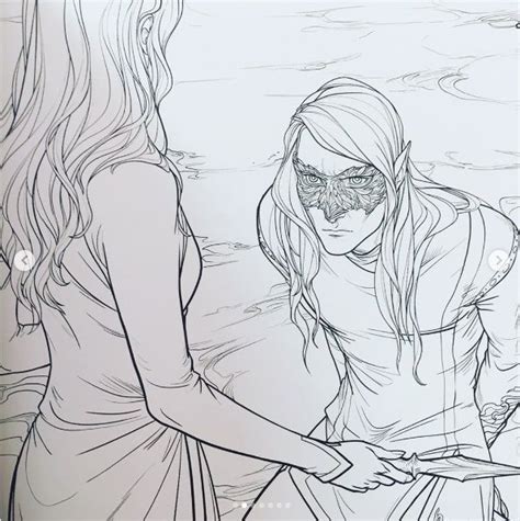 ACOTAR coloring book | Sarah j maas books, Sarah j maas, A court of ...