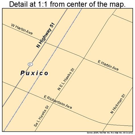 Puxico Missouri Street Map 2960284