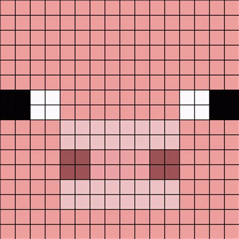 How To Draw A Minecraft Pig Face