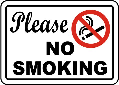 Please No Smoking Sign - Claim Your 10% Discount