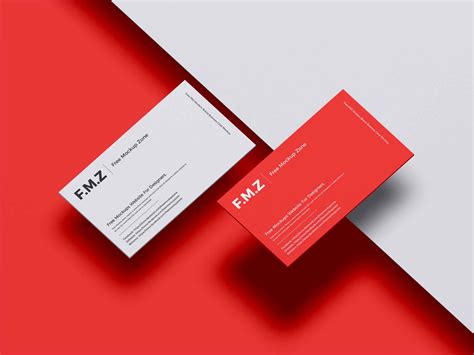 Free Modern Brand Business Card Mockup (PSD)