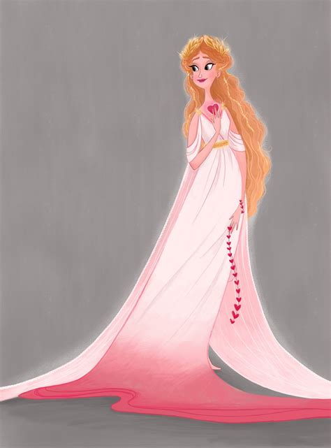 a drawing of a princess with long blonde hair wearing a white dress and ...