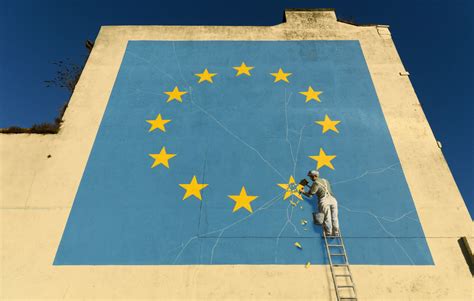 Banksy responds after Brexit artwork is painted over in Dover