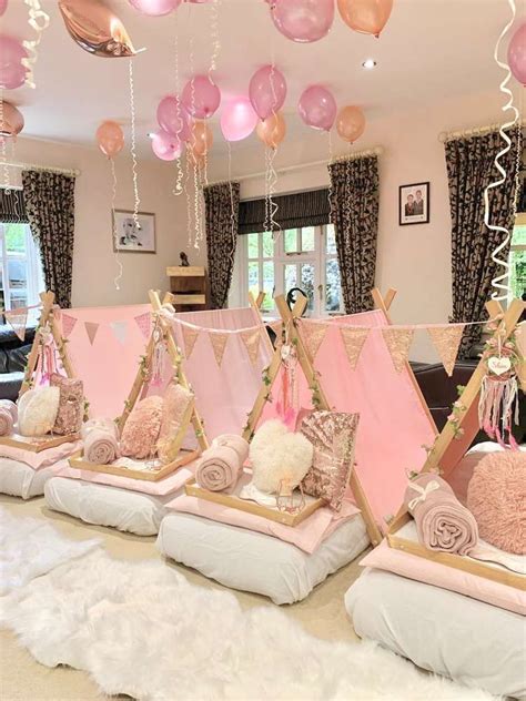 Rose Gold, Pink and White Birthday Party Ideas | Photo 1 of 16 | Girls ...