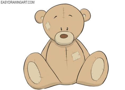 How to Draw a Teddy Bear - Easy Drawing Art