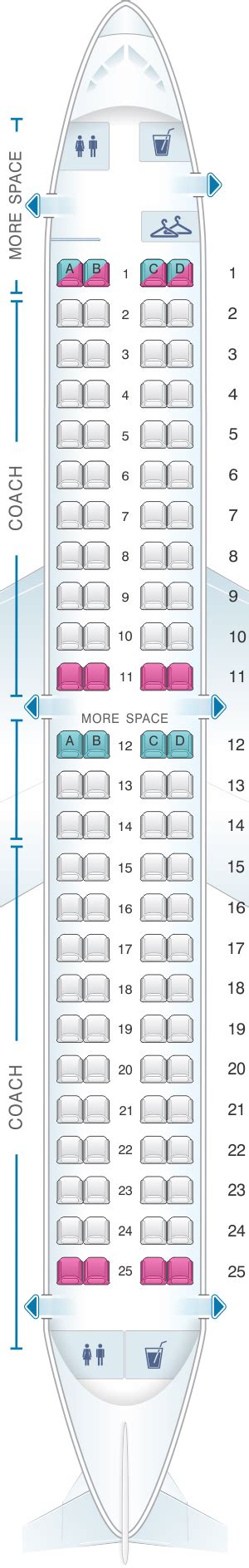 Seat Map JetBlue Airways Embraer EMB 190 | SeatMaestro