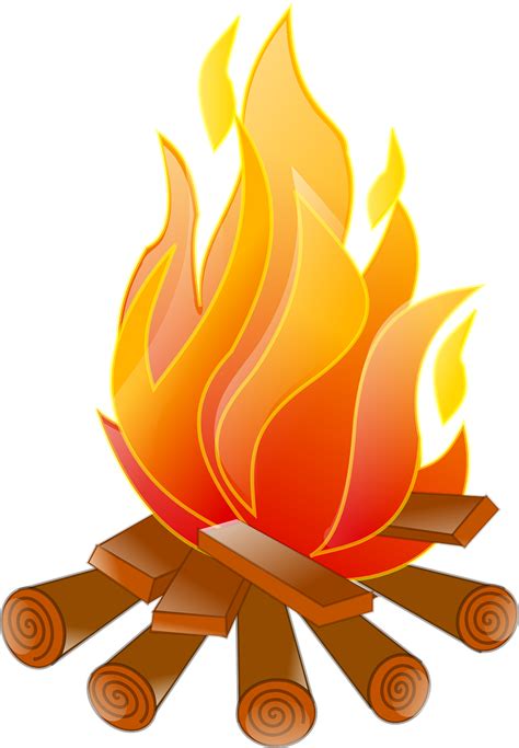 Download Campfire, Fire, Logs. Royalty-Free Vector Graphic - Pixabay