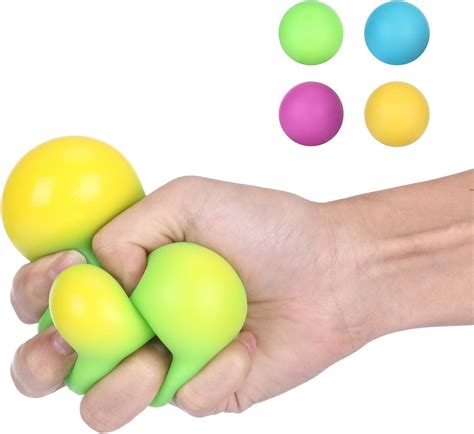 DENGZI Fidget Toy Balle Anti-Stress Sensory Squeeze Ball Coloré Ball ...