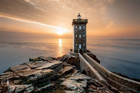 1080P, Le Conquet, France, Lighthouse of Kermorvan, Brittany HD Wallpaper