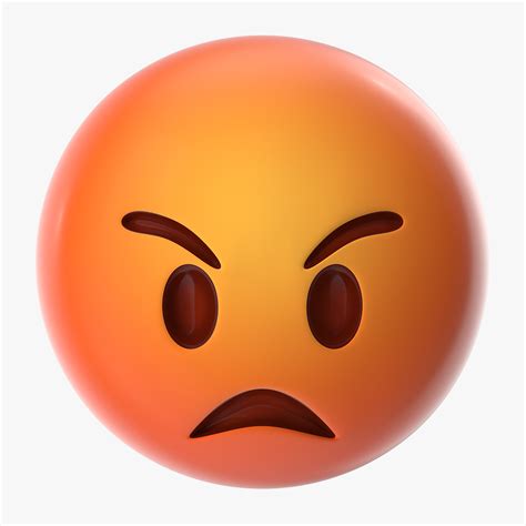 Angry Emoji 3D Model $9 - .3ds .blend .c4d .ma .obj .max .fbx - Free3D