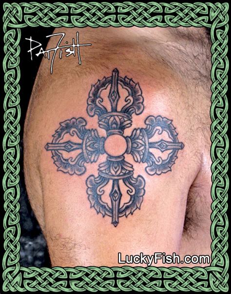 Double Vajra Tattoo — LuckyFish, Inc. and Tattoo Santa Barbara