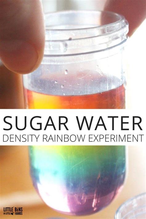 Sugar Water Density Rainbow Science Experiment