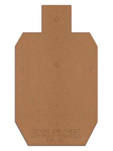 Buy Official IDPA Cardboard Shooting Targets, Competition Torso Target ...