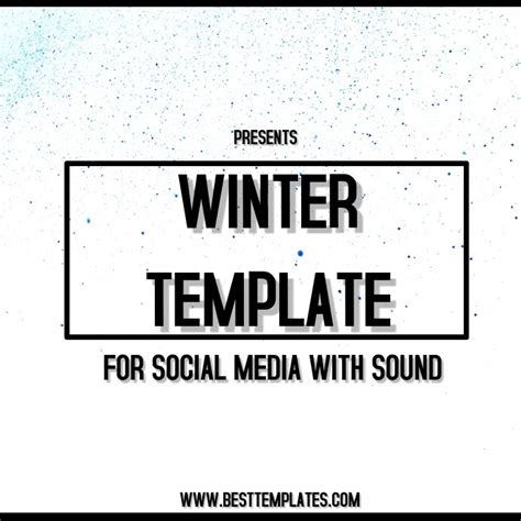 WINTER TEMPLATE DIGITAL | PosterMyWall