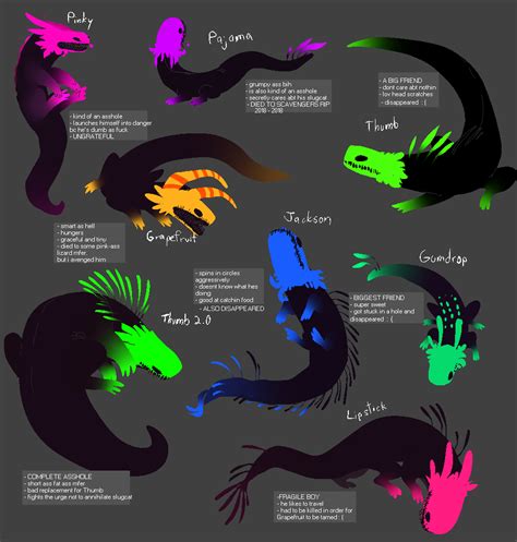 my Rain World lizards by GOD-LIKES-ME on DeviantArt