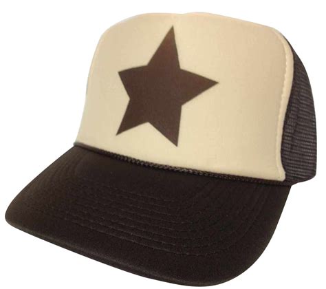 Gravity Falls Brown Star Hat, Trucker Hat, Trucker Hats, Mesh Hat