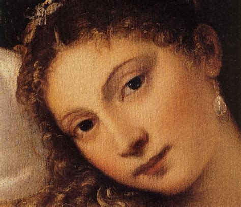 Titian The Venus of Urbino 1538 ( détail ) | Famous portraits ...