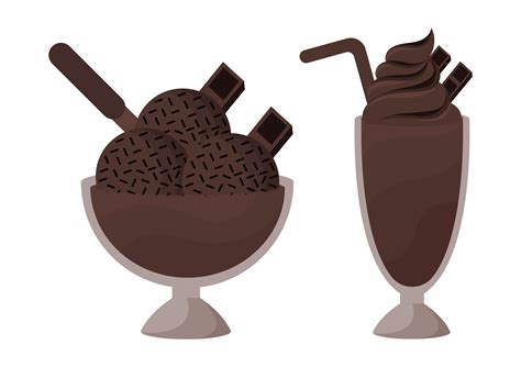 illustration of chocolate ice cream 2 4312374 Vector Art at Vecteezy