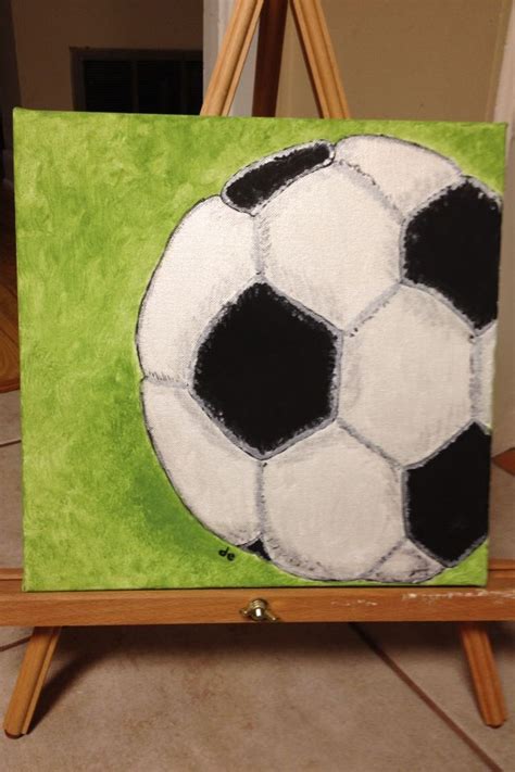 Painting Stretched Canvas Graduation Soccer Canvas Pre drawn Canvas ...