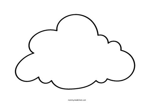 Free Printable Cloud Templates for Fun Spring Crafts