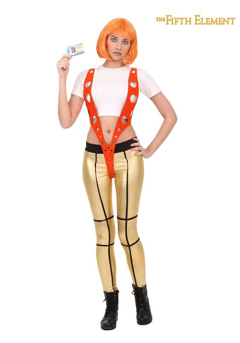 5th Element Leeloo Orange Harness Costume | Exclusive