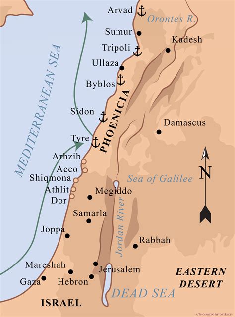 Map of Homeland Phoenicia : r/lebanon