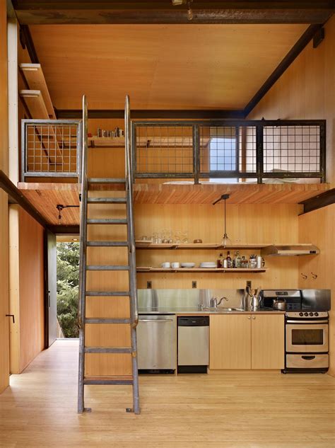 Open Loft Staircase Shelving Ideas